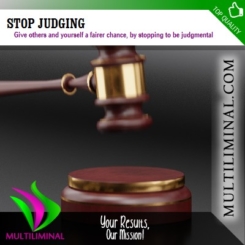 Stop Judging